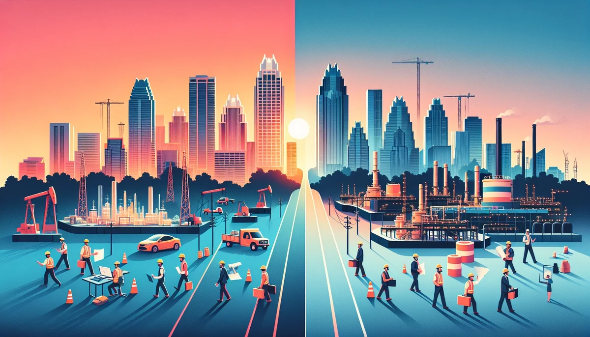 Economic opportunities in Austin vs Houston