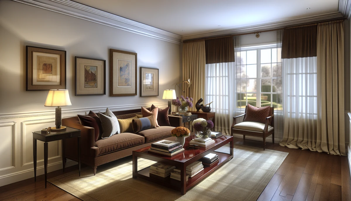 Living room with carefully selected furniture and decor