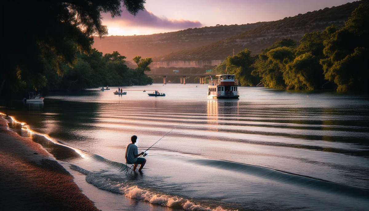 Guadalupe River waterfront access in Riverfront Haven