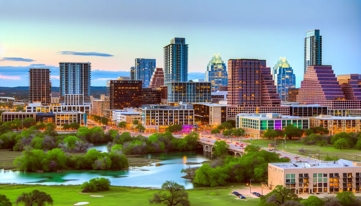 Scenic view of Austin, Texas