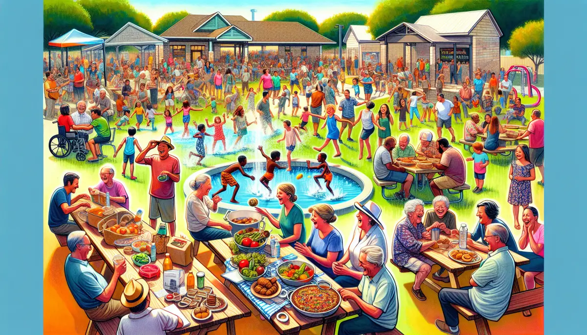 Community event in Leander, Texas fostering a strong sense of belonging