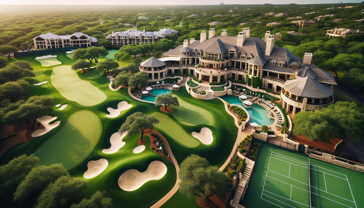 Elegant country club setting in an Austin gated community