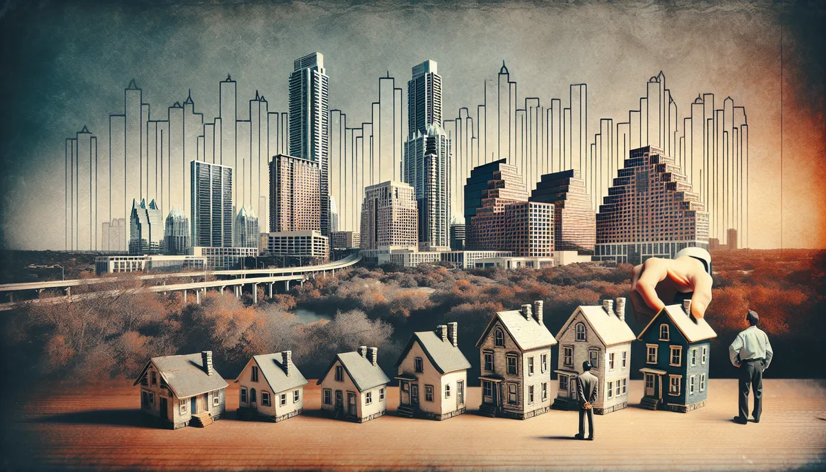 Artistic representation of affordability challenges