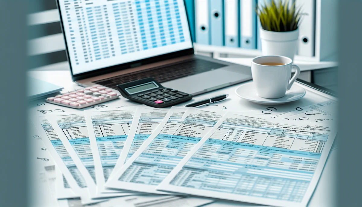 Photo of organized financial documents
