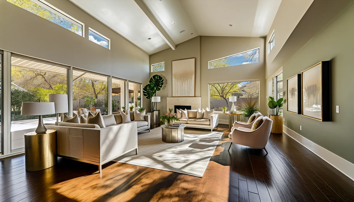 A living space with natural light in Austin, TX home design trends