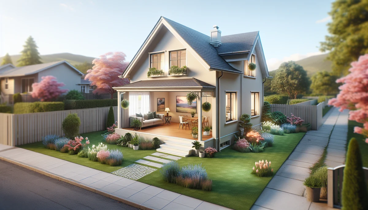 Virtual staging of a vacant home