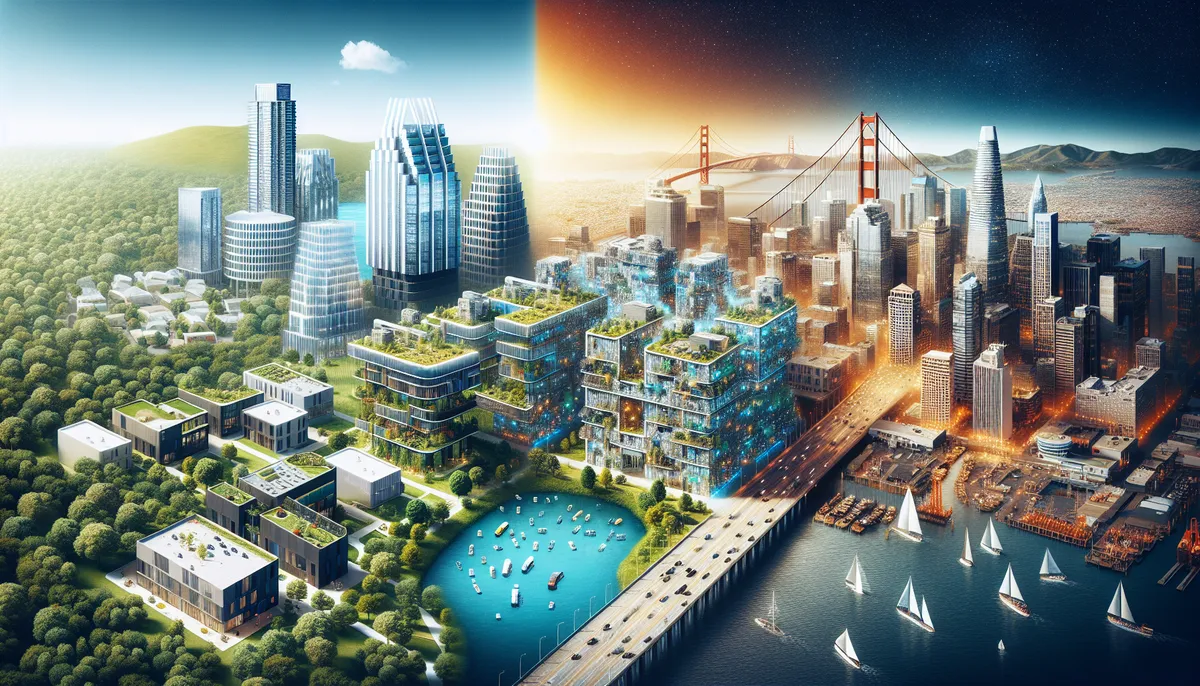 Comparison between Austin and the Bay Area in terms of tech industry