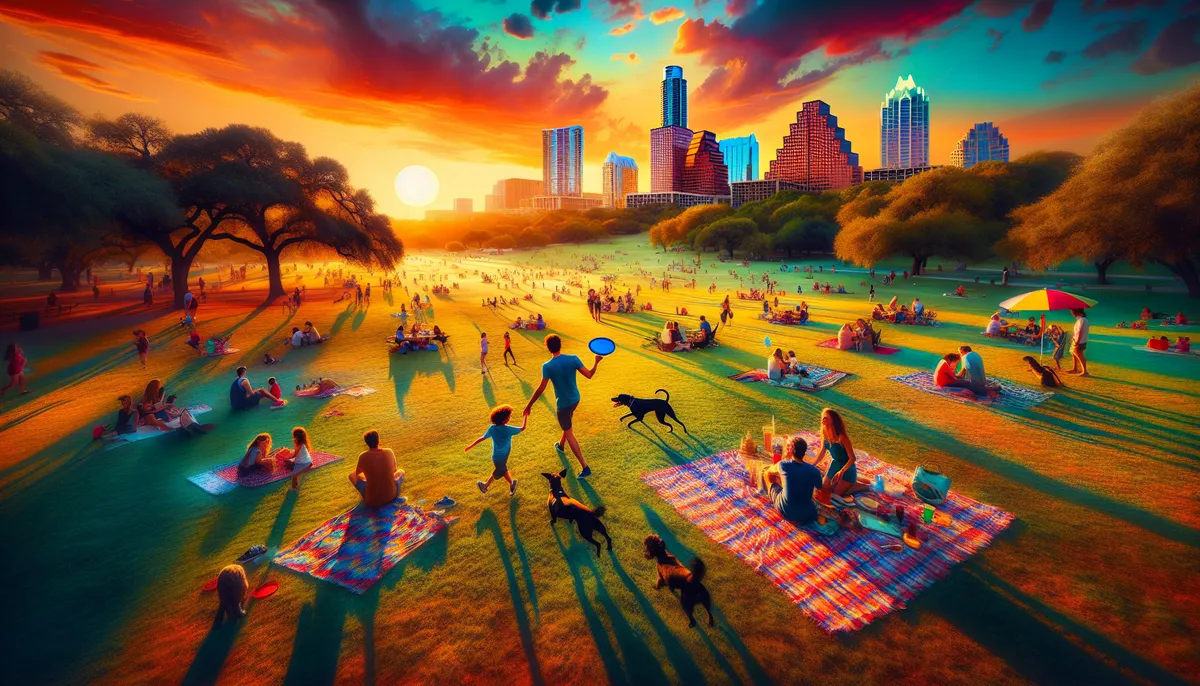 Zilker Park vicinity in Austin