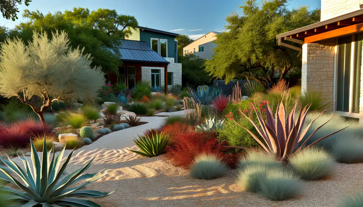 Successful xeriscape transformation in Austin, TX