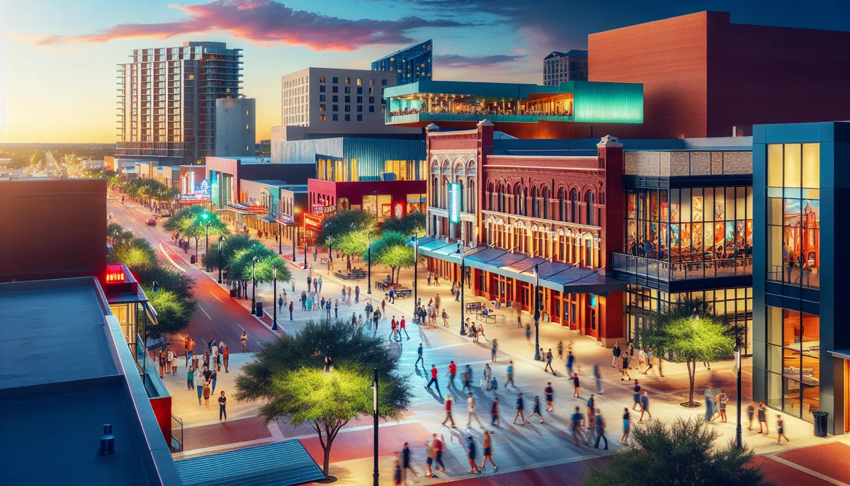 Cultural district in a Texas city