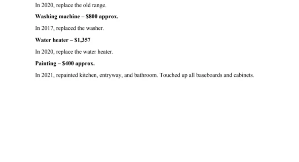 A List of Property Improvements